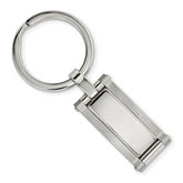 Chisel Stainless Steel Brushed and Polished Key Ring
